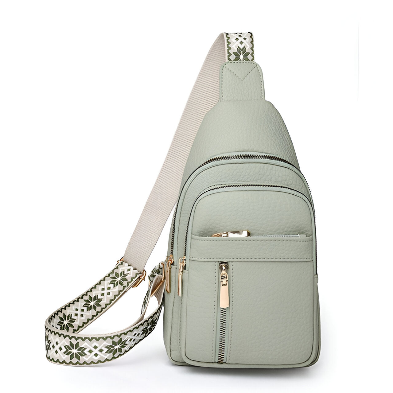 Sac bandoulière femme mono-sangle avec sangle à motif