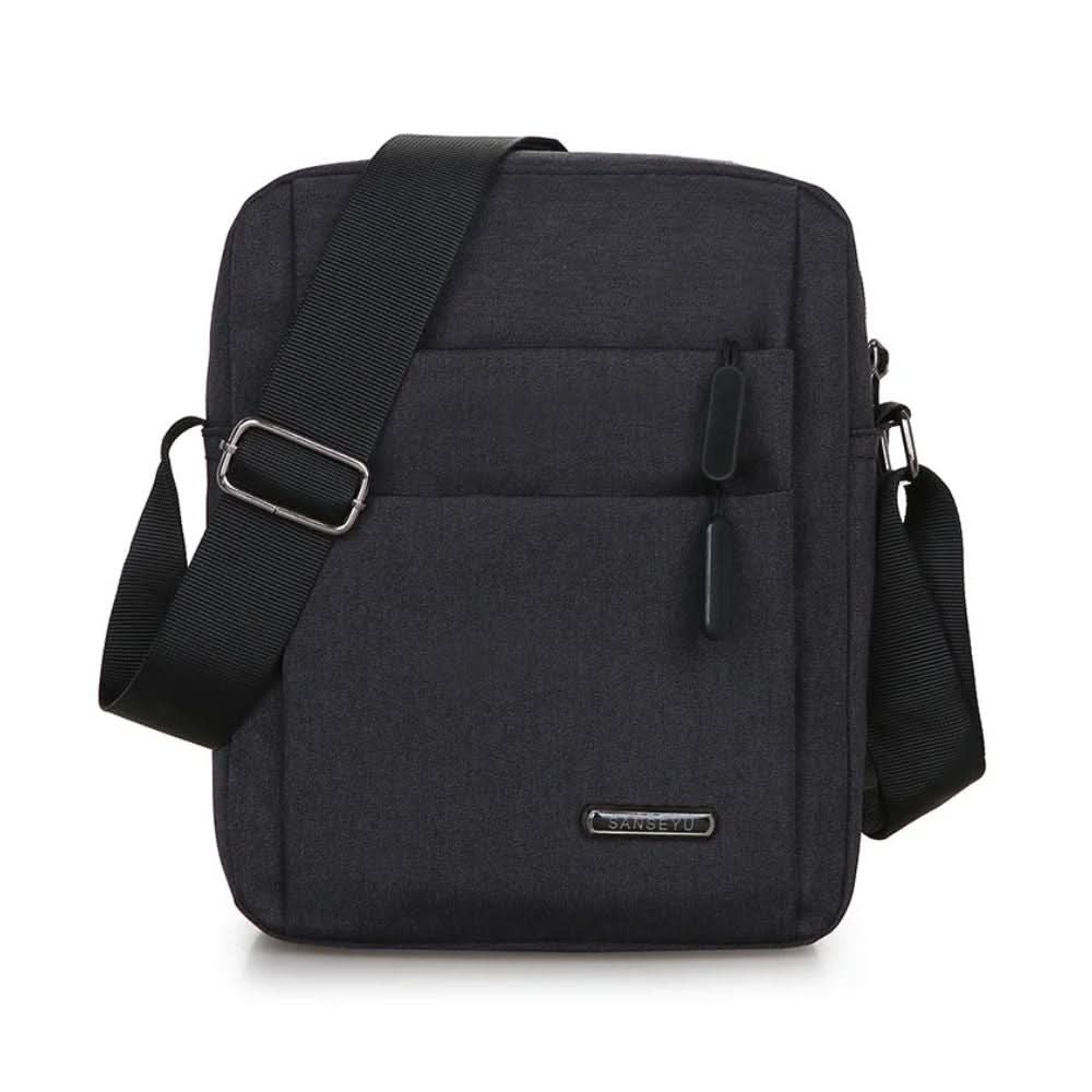 Sac bandoulière homme imperméable avec dispositif anti-vol