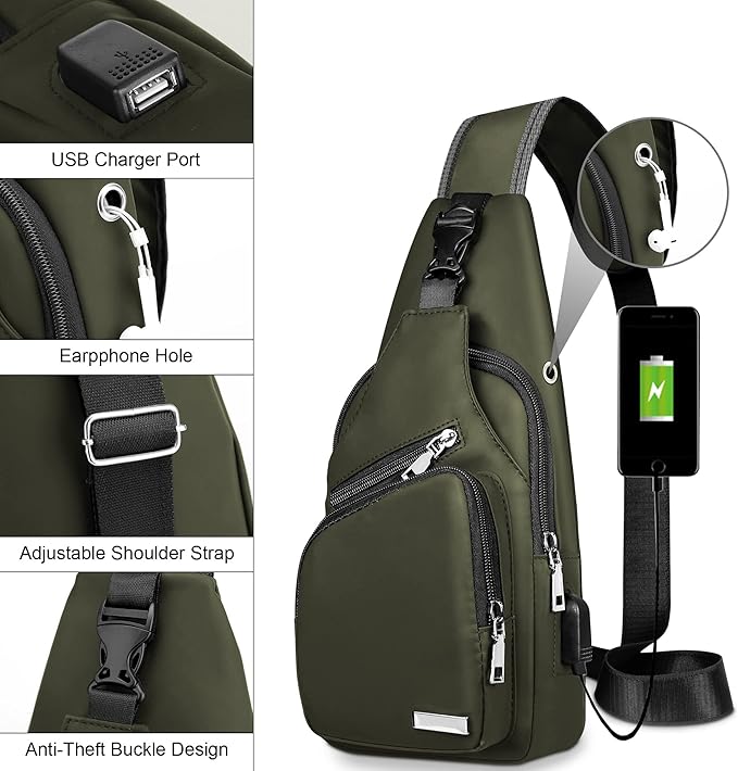 Sac bandoulière multifonction imperméable