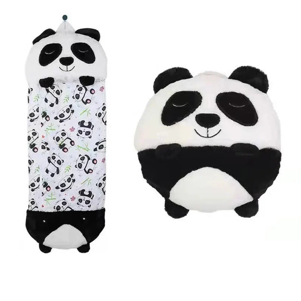 Sac de couchage et peluche 2-en-1 pour enfants