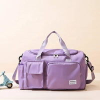 Sac polochon de sport et de voyage multipoches avec compartiment à chaussures