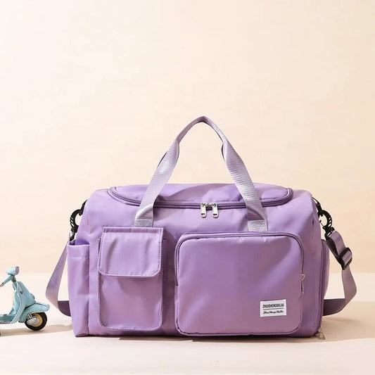 Sac polochon de sport et de voyage multipoches avec compartiment à chaussures