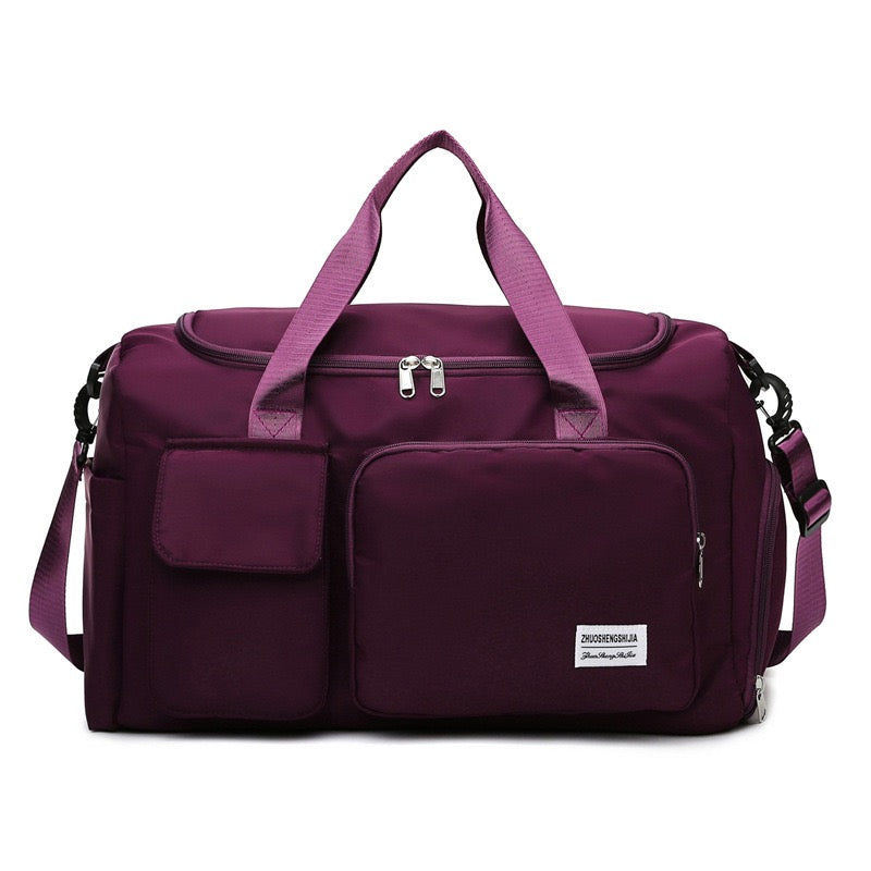 Sac polochon de sport et de voyage multipoches avec compartiment à chaussures