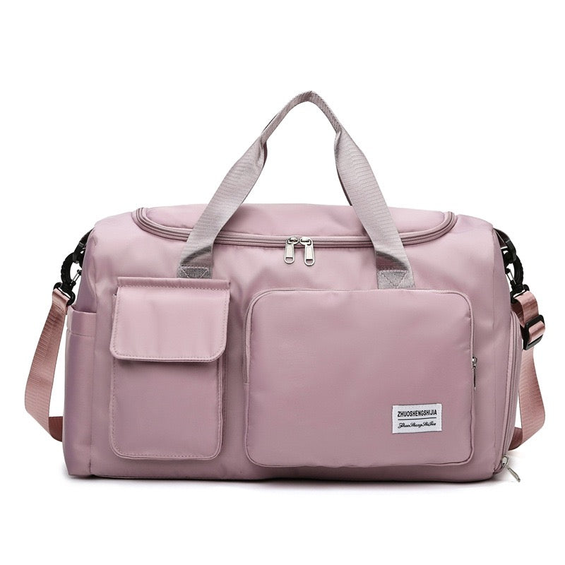 Sac polochon de sport et de voyage multipoches avec compartiment à chaussures