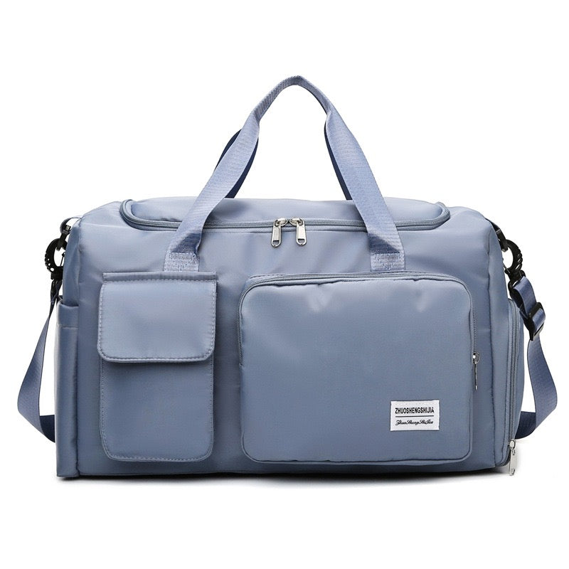 Sac polochon de sport et de voyage multipoches avec compartiment à chaussures