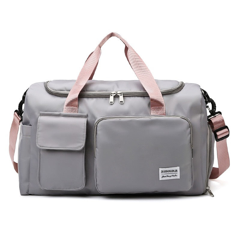 Sac polochon de sport et de voyage multipoches avec compartiment à chaussures