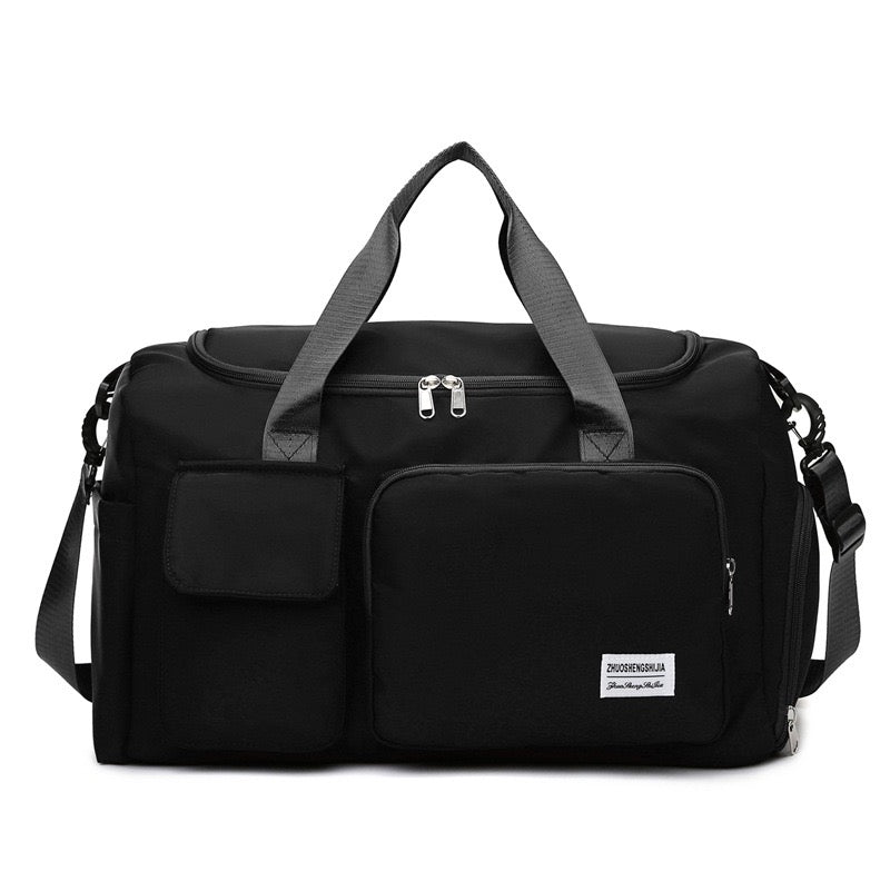 Sac polochon de sport et de voyage multipoches avec compartiment à chaussures