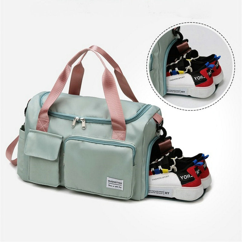 Sac polochon de sport et de voyage multipoches avec compartiment à chaussures