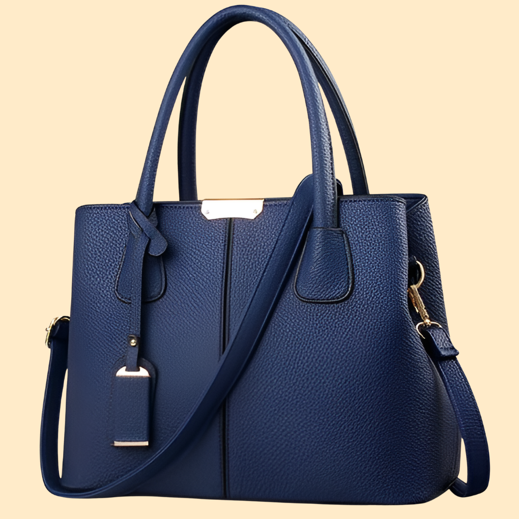 Sac porté main structuré pour femme avec détail pompon