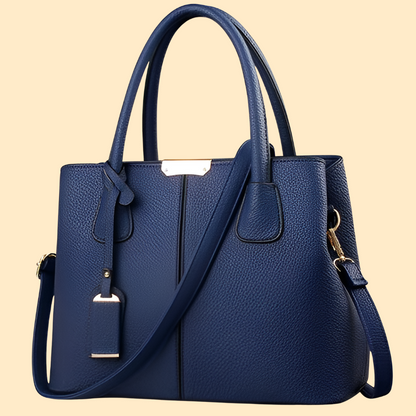 Sac porté main structuré pour femme avec détail pompon