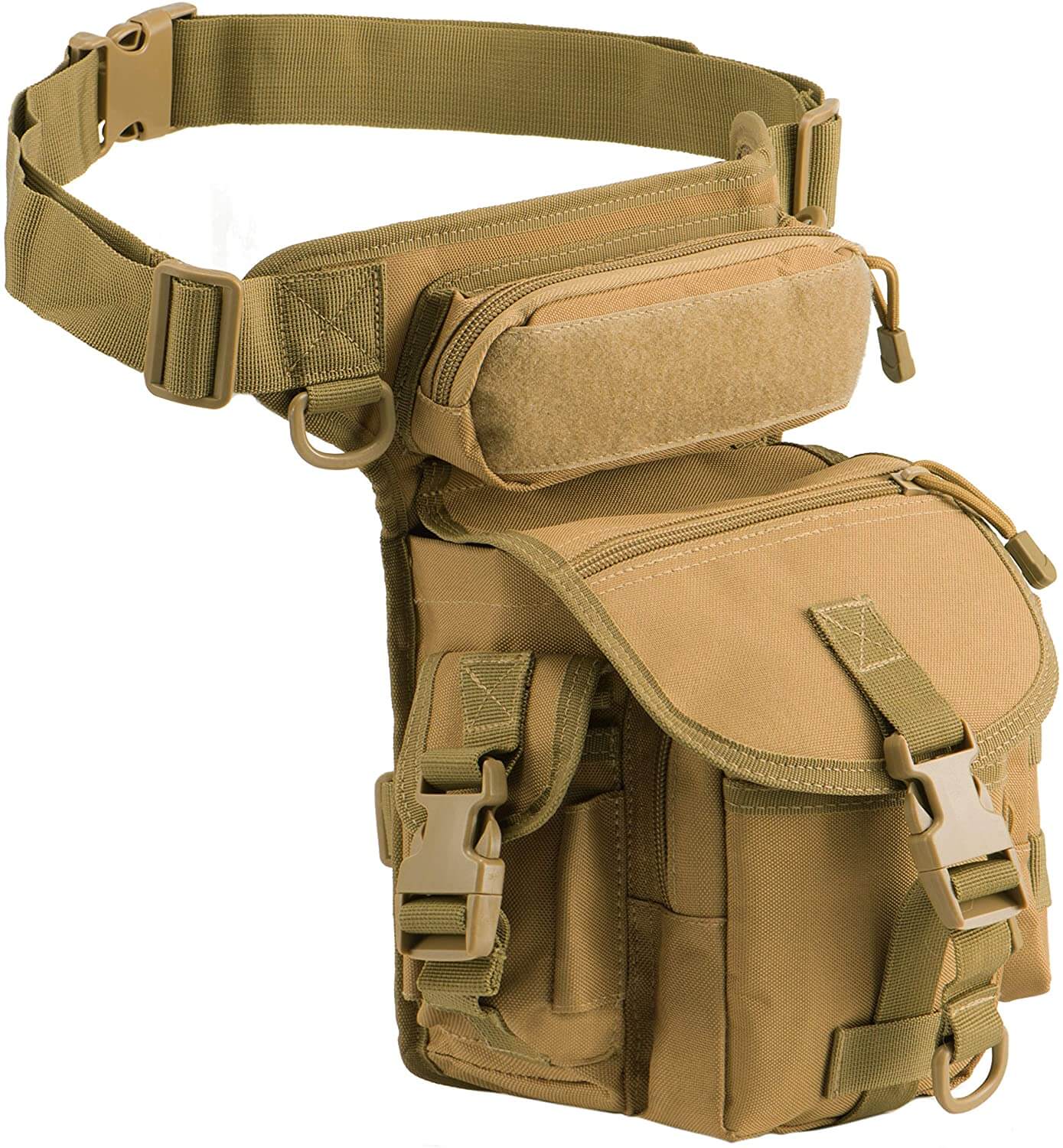 Sacoche de cuisse tactique pour homme - durable, résistante à l’eau et multi-poches
