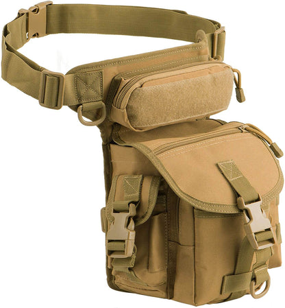 Sacoche de cuisse tactique pour homme - durable, résistante à l’eau et multi-poches
