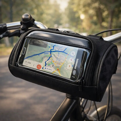 Sacoche de vélo | Compatible écran tactile | Système velcro universel