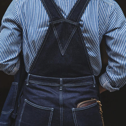 Salopette en jean indigo | confort et durabilité pour homme