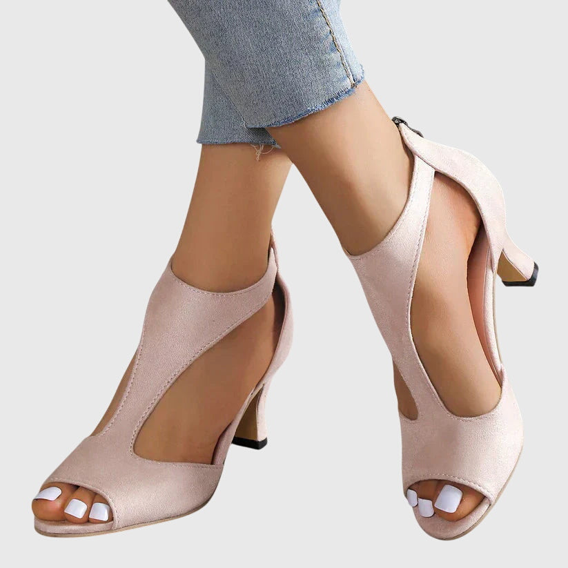 Sandales à talons orthopédiques à bride à la cheville femme