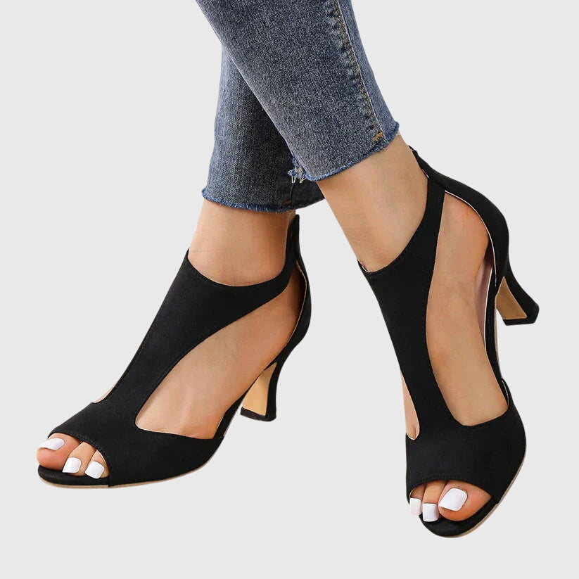 Sandales à talons orthopédiques à bride à la cheville femme