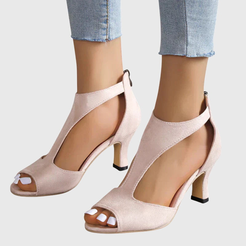 Sandales à talons orthopédiques à bride à la cheville femme