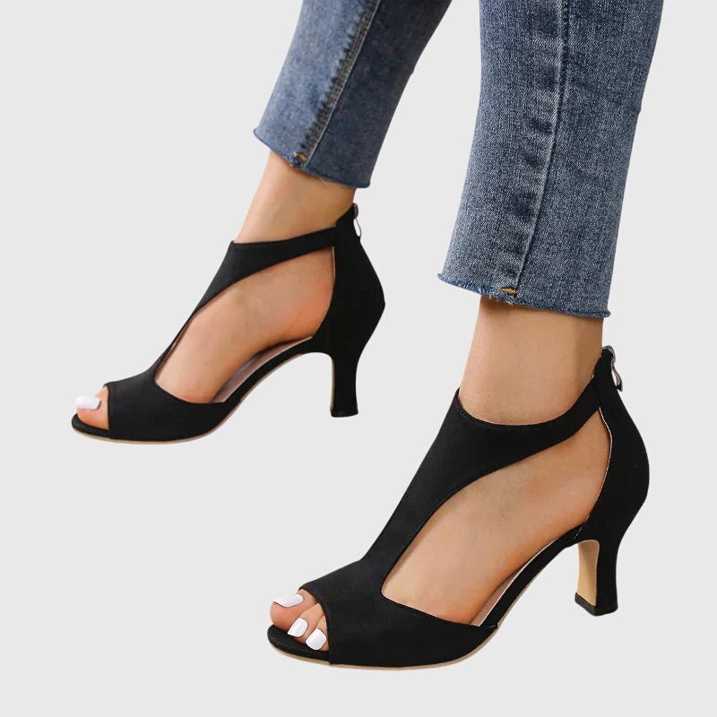 Sandales à talons orthopédiques à bride à la cheville femme