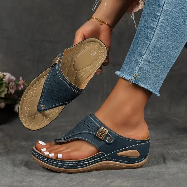 Sandales compensées confort femme