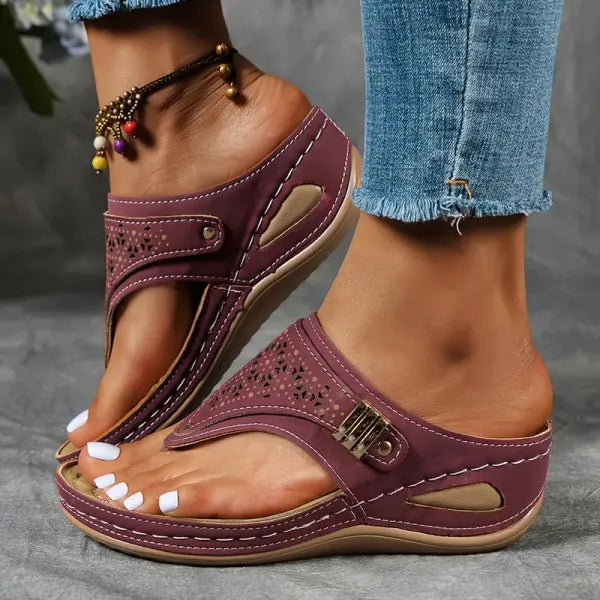 Sandales compensées confort femme