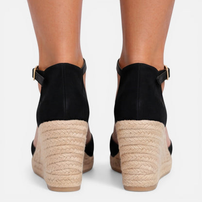 Sandales compensées orthopédiques à bout fermé pour femme
