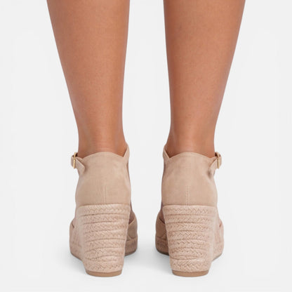 Sandales compensées orthopédiques à bout fermé pour femme
