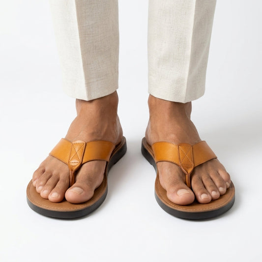 Sandales en cuir