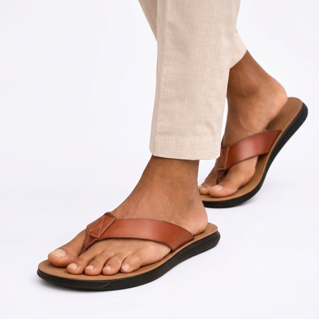 Sandales en cuir
