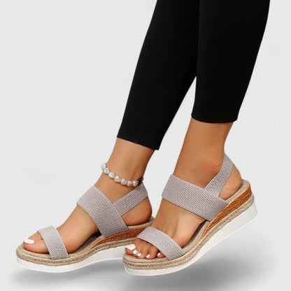 Sandales espadrilles compensées orthopédiques pour femme