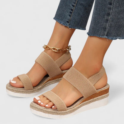 Sandales espadrilles compensées orthopédiques pour femme