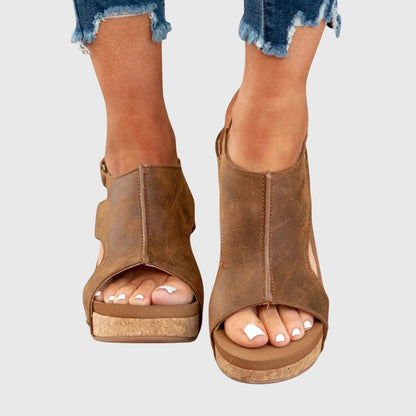 Sandales orthopédiques à bout ouvert pour femme