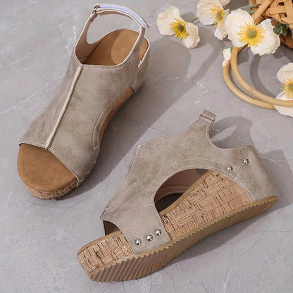 Sandales orthopédiques à bout ouvert pour femme