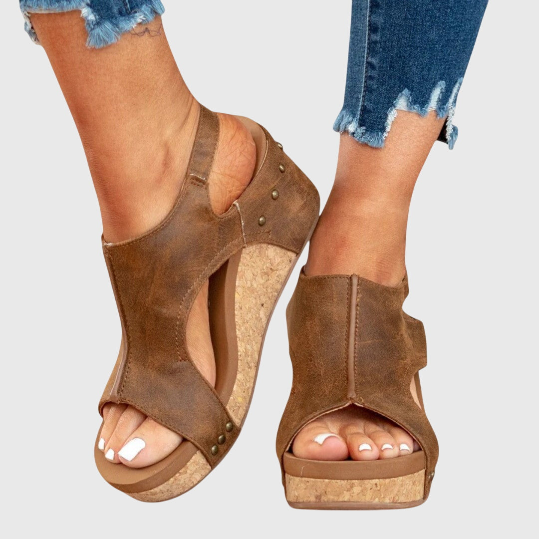 Sandales orthopédiques à bout ouvert pour femme