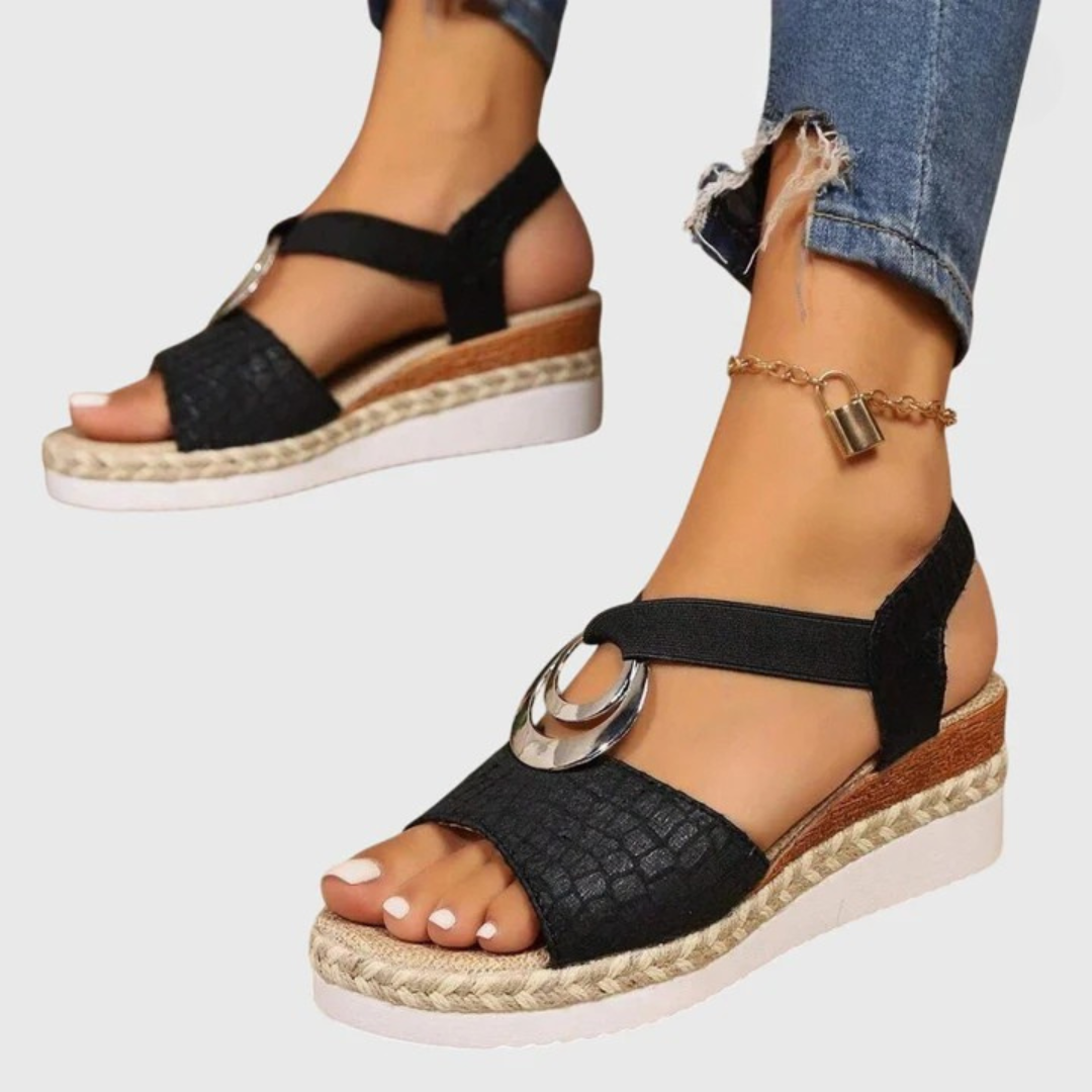 Sandales orthopédiques à bout ouvert pour femme