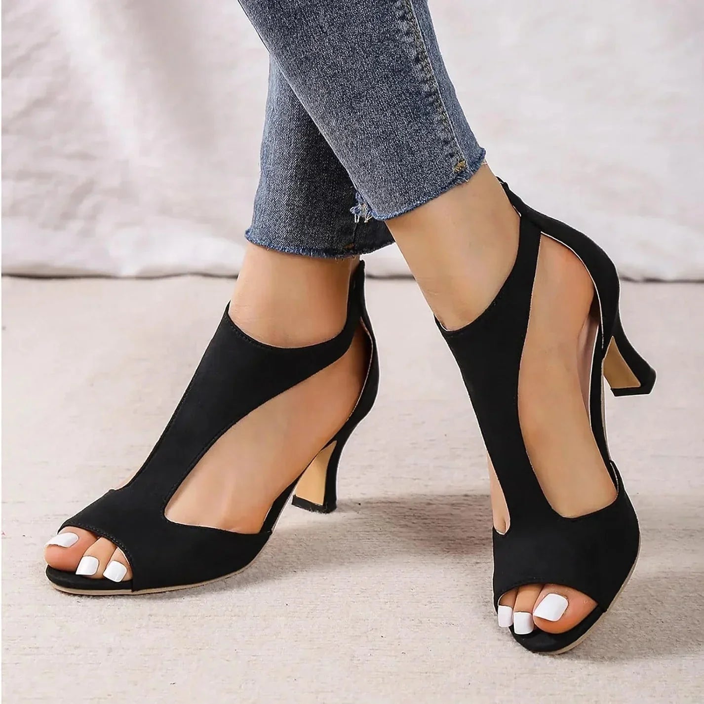 Sandales orthopédiques à bride en T pour femme