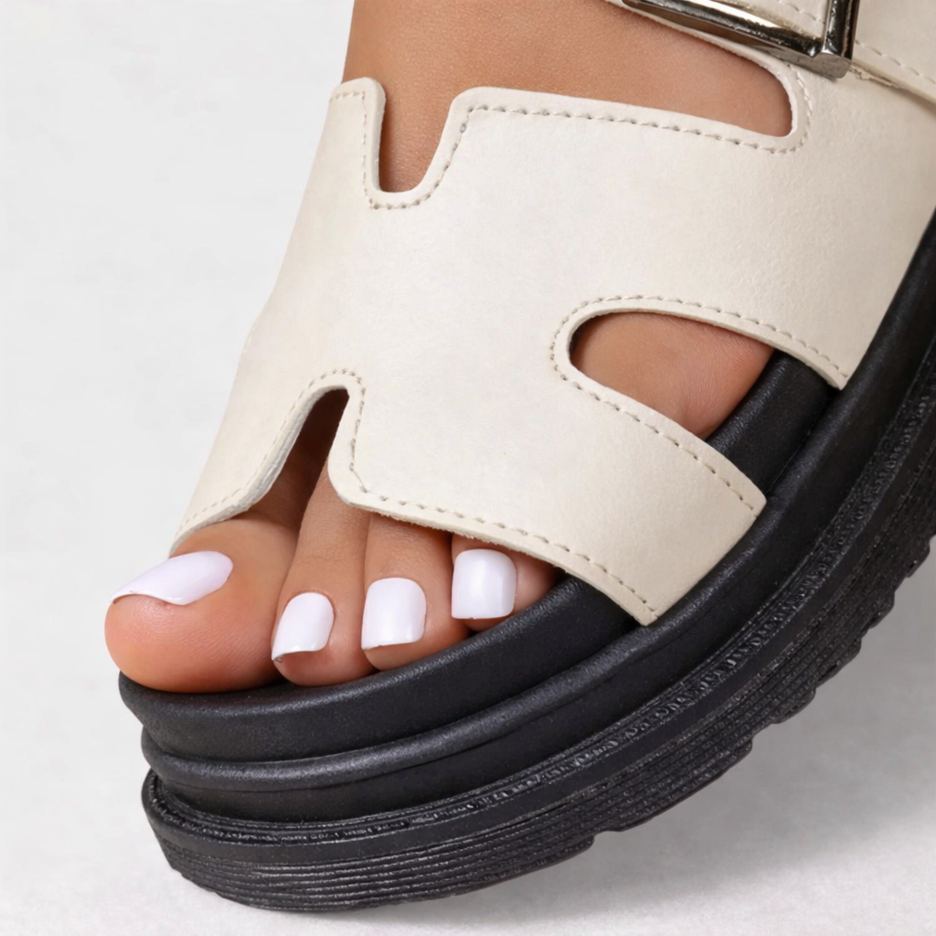 Sandales orthopédiques à semelle crantée pour femme