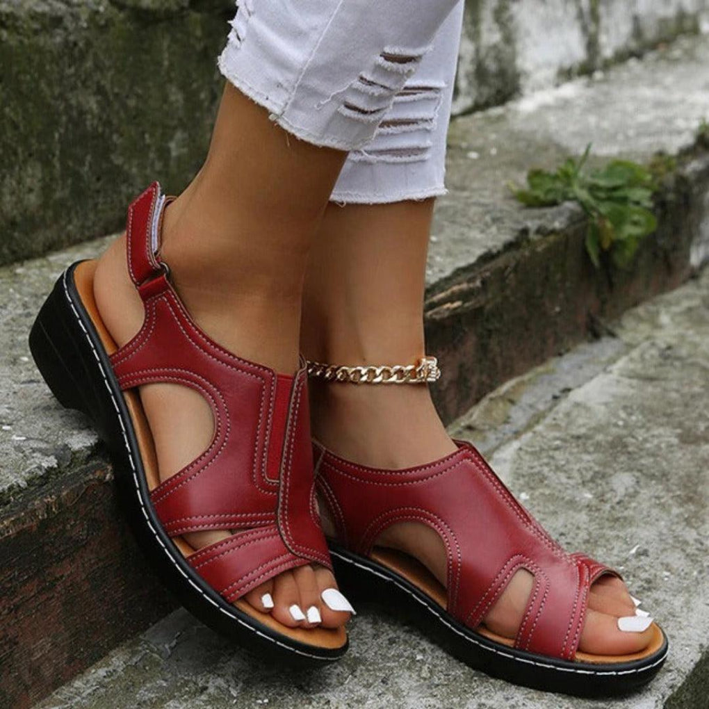 Sandales orthopédiques confortables à bout ouvert