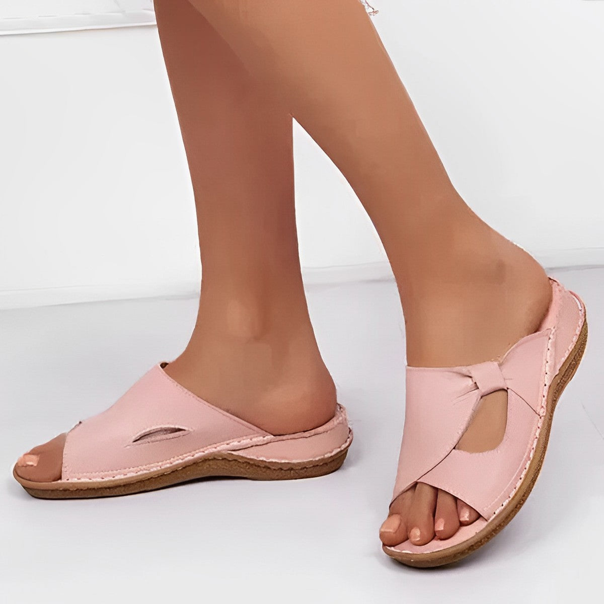 Sandales orthopédiques en cuir végan