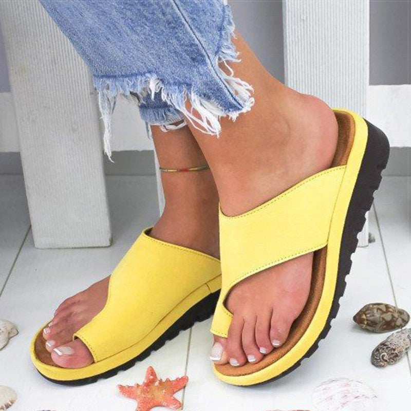 Sandales orthopédiques femme avec correcteur d’hallux valgus – confortables, anatomiques, brides réglables, matériaux respirants