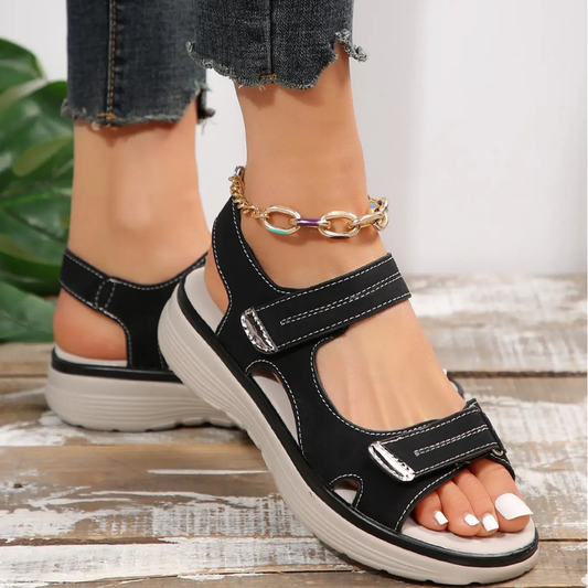 Sandales orthopédiques femme – brides réglables, soutien anatomique, design élégant