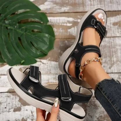 Sandales orthopédiques femme – brides réglables, soutien anatomique, design élégant