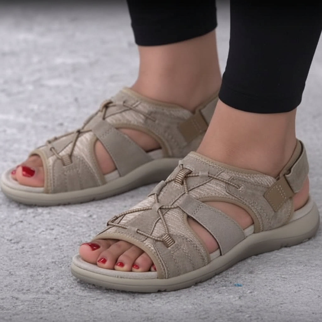 Sandales orthopédiques pour femme à semelle en nano-mousse