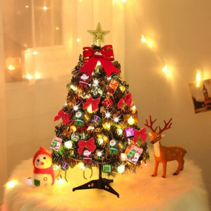 Sapin de Noël de table avec lumières intégrées