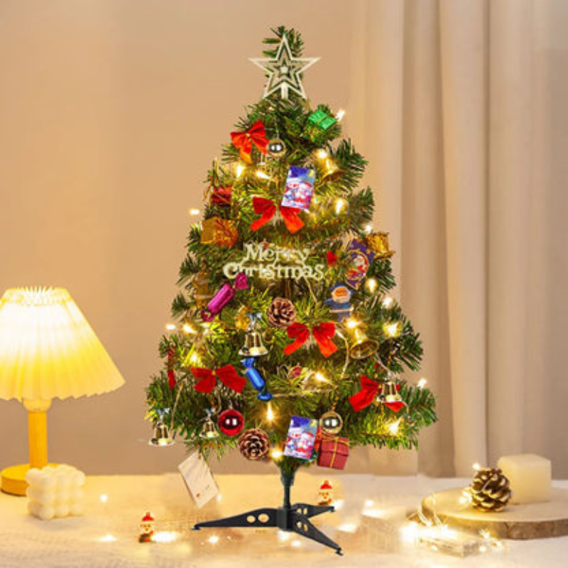 Sapin de Noël de table avec lumières intégrées