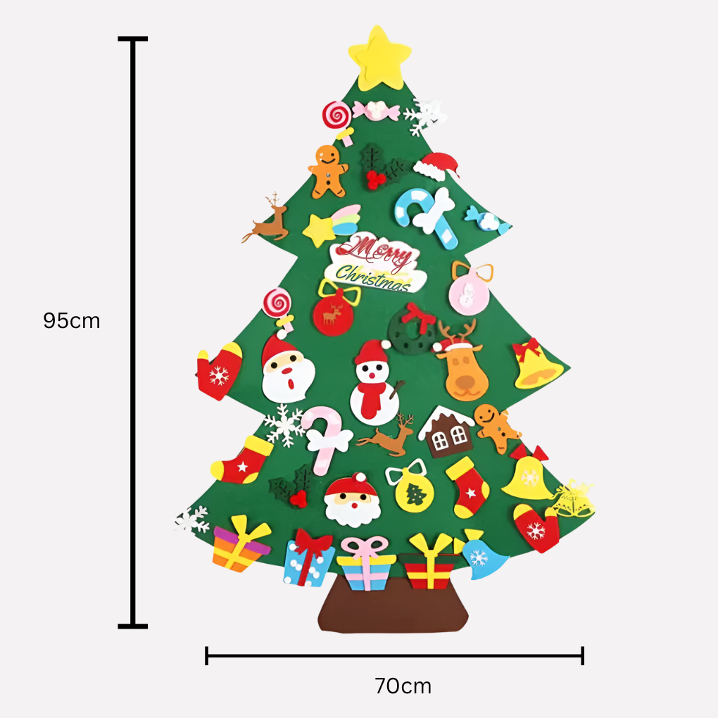 Sapin de Noël Montessori en feutre