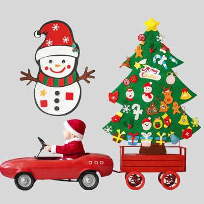 Sapin de Noël Montessori en feutre