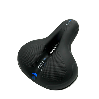 Selle de vélo CloudComfort Pro | mousse à mémoire de forme soulageant la pression | noire