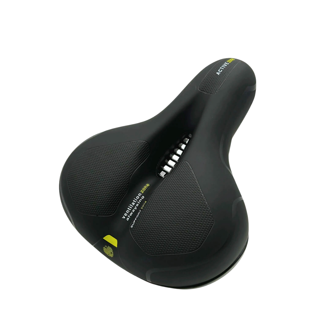 Selle de vélo CloudComfort Pro | mousse à mémoire de forme soulageant la pression | noire
