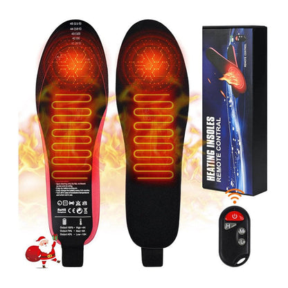 Semelles chauffantes mixtes avec chauffage sans fil rechargeable