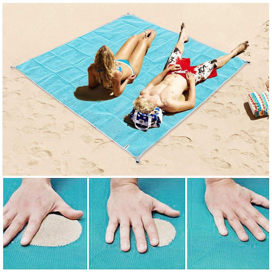 Serviette de plage anti-sable XXL | tapis de plage | 200 x 200